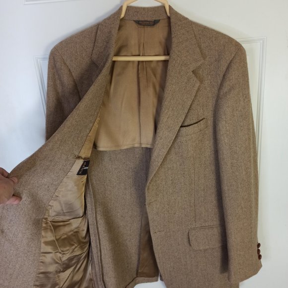 Tan Peruvian Alpaca Wool Sports Coat by CINCA 40R - Picture 8 of 8